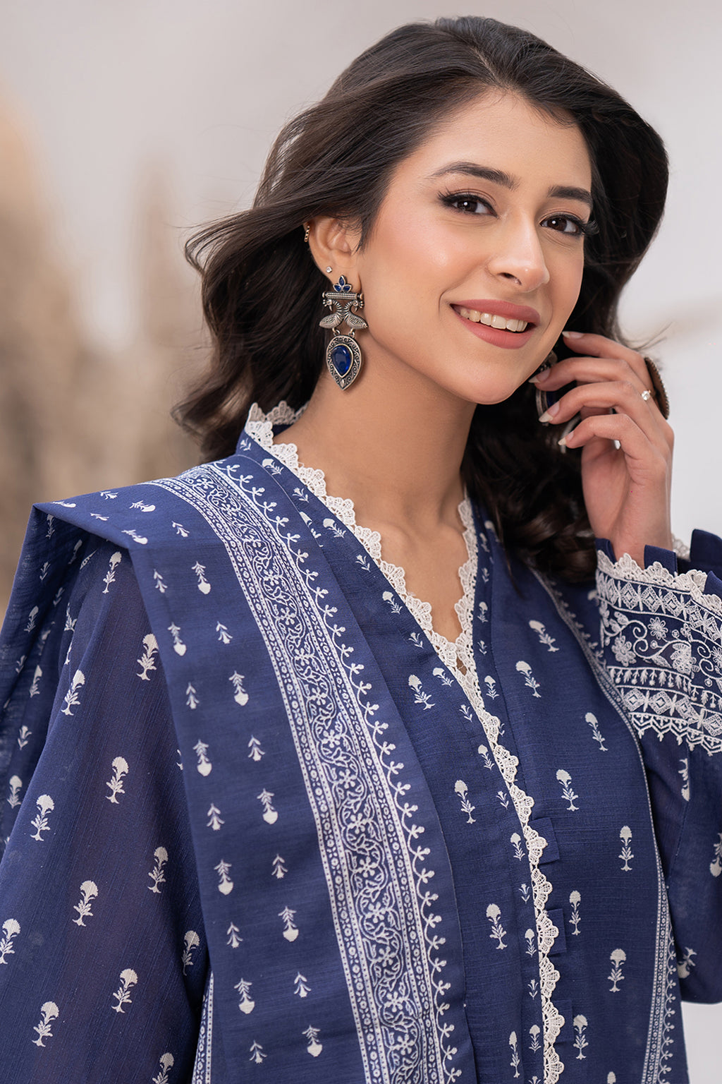Embroidered Shirt Shalwar Dupatta - 0538