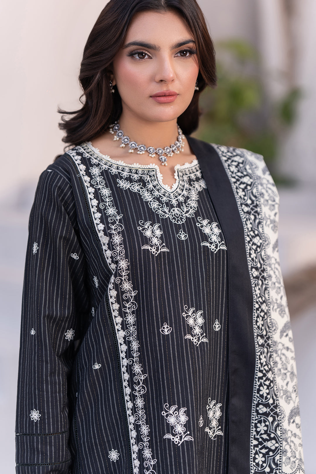 Embroidered Shirt Shalwar Dupatta - 0540