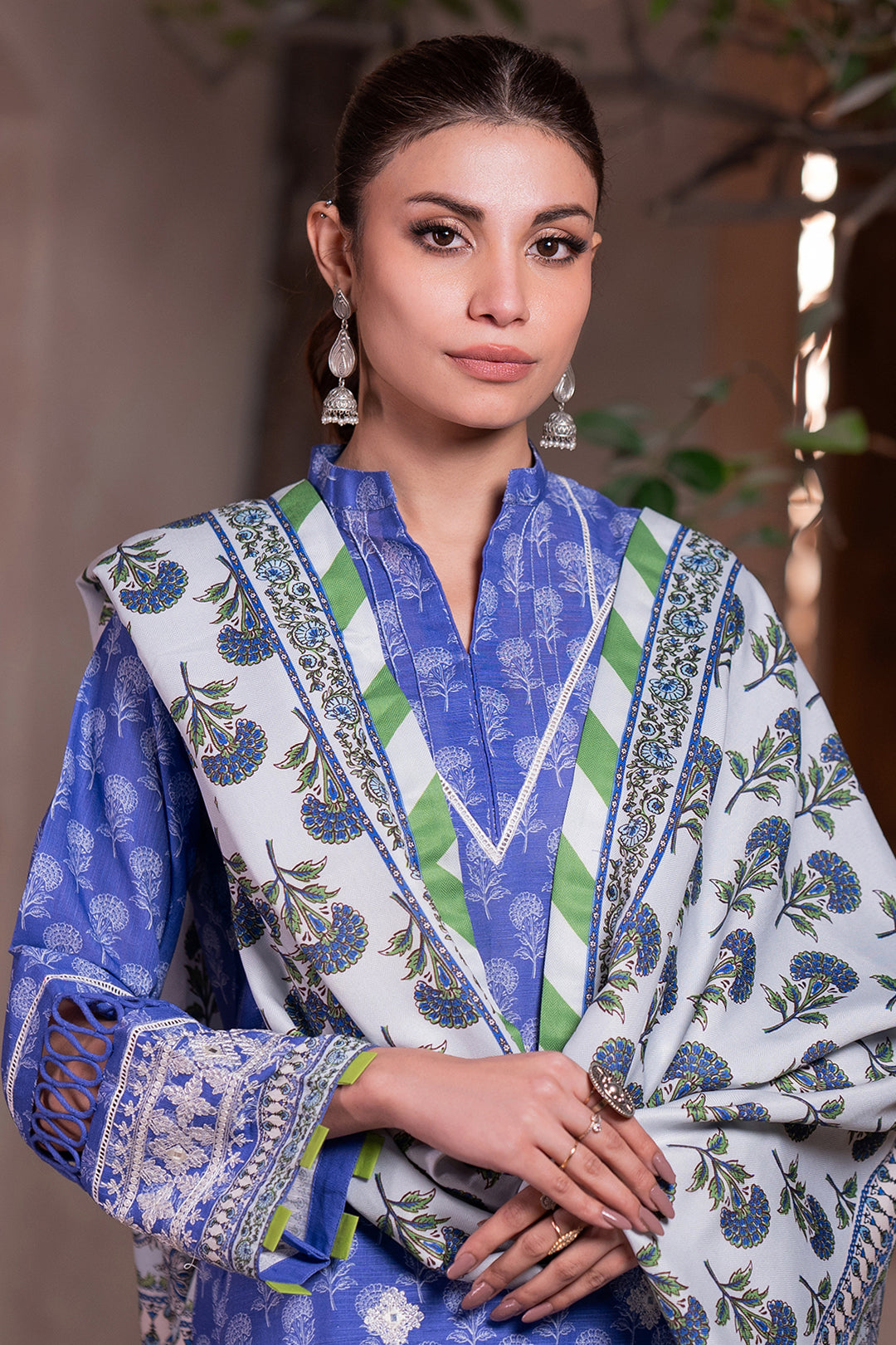 Embroidered Shirt Shalwar Dupatta - 0589
