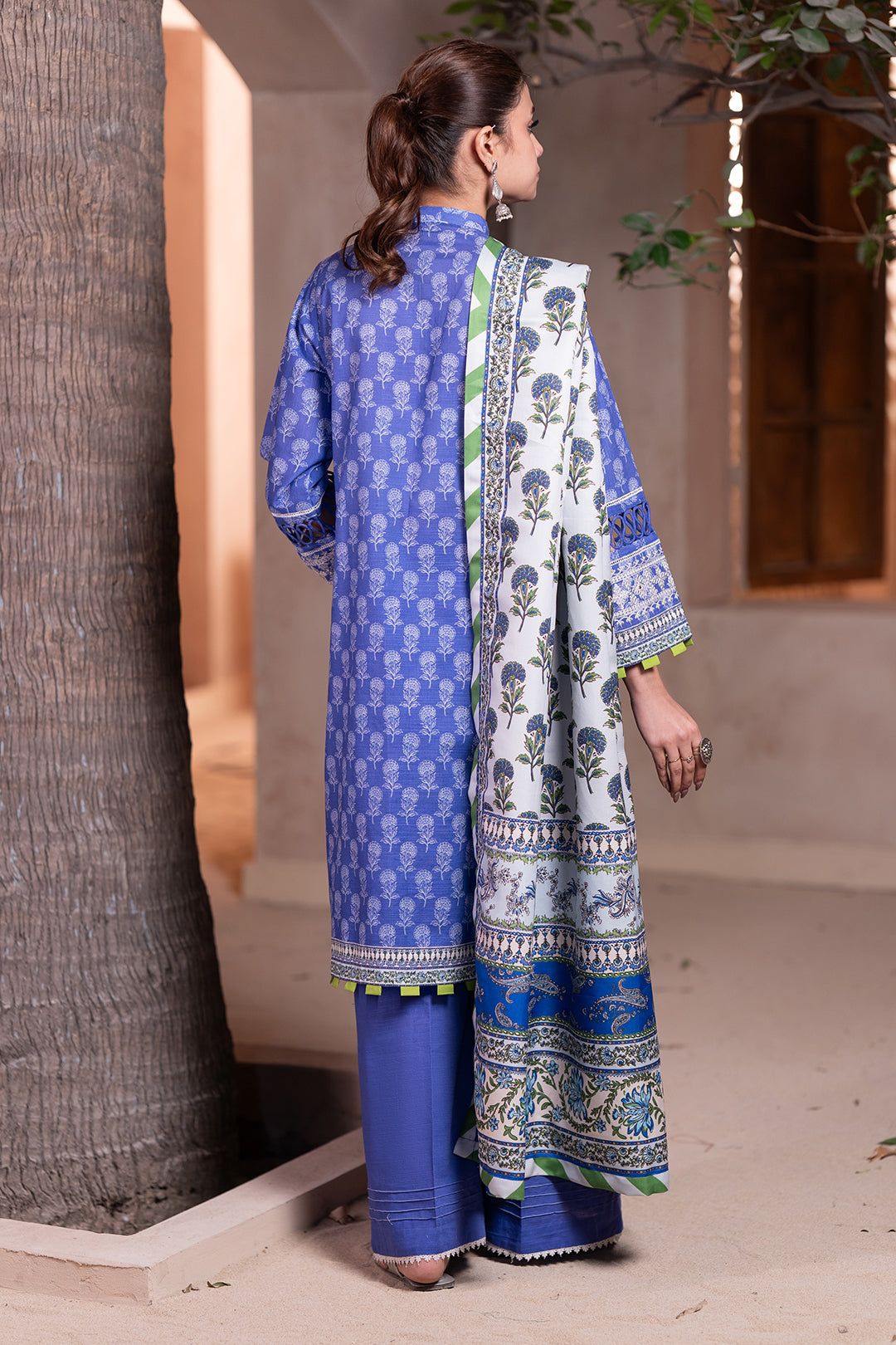 Embroidered Shirt Shalwar Dupatta - 0589