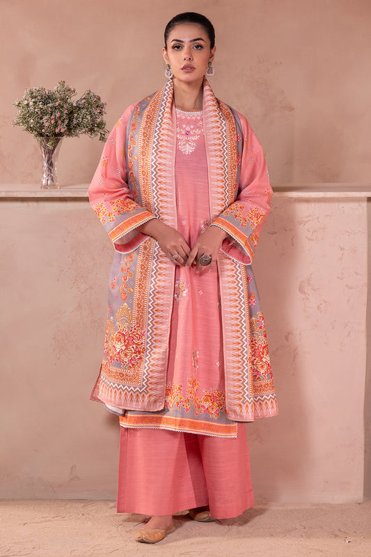 Embroidered Shirt Shalwar Dupatta - 0590