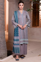 Embroidered Shirt Shalwar Dupatta - 0591