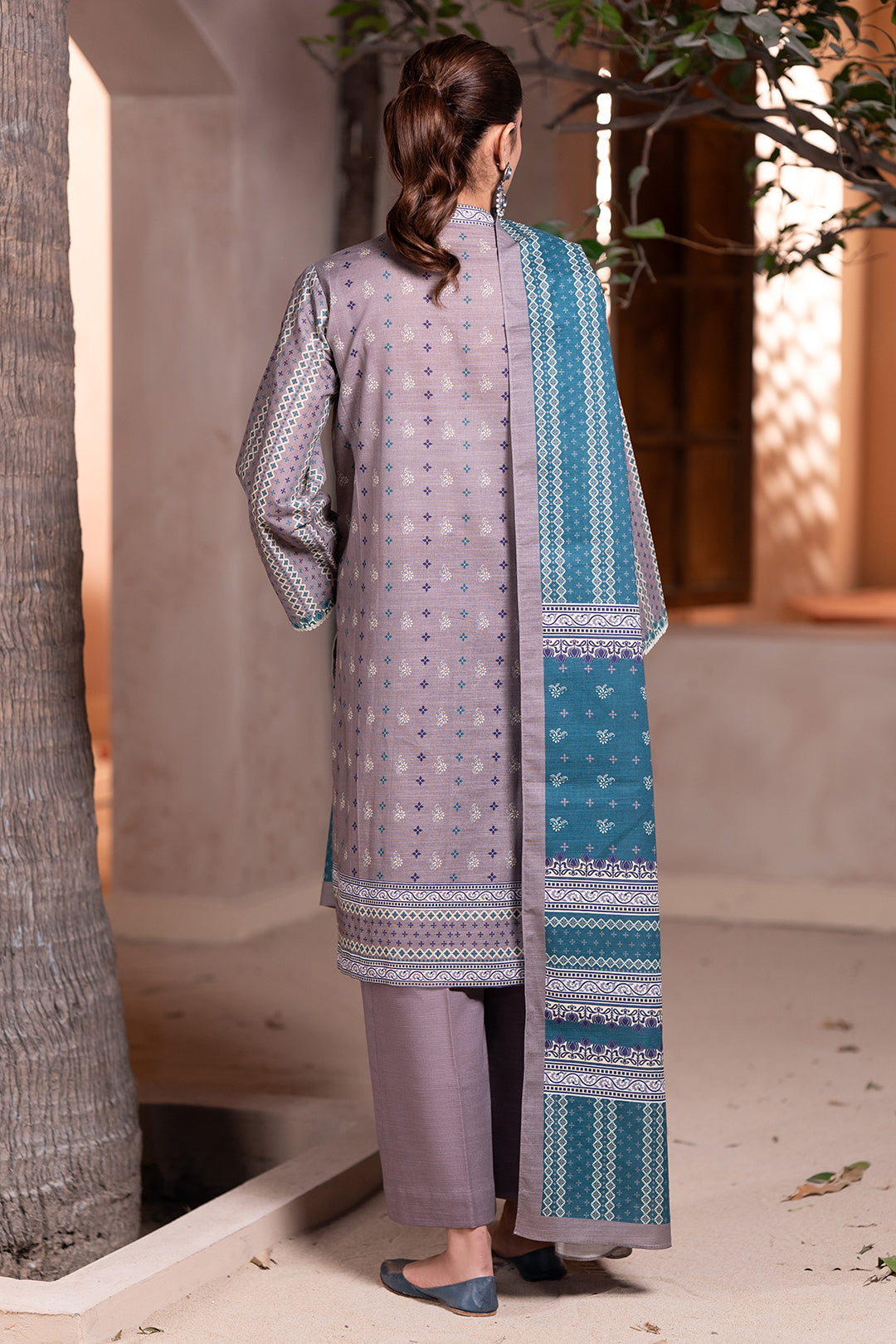 Embroidered Shirt Shalwar Dupatta - 0591
