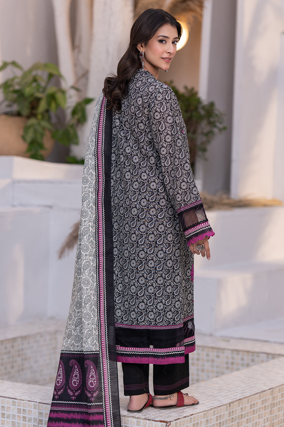 Embroidered Shirt Shalwar Dupatta - 0592