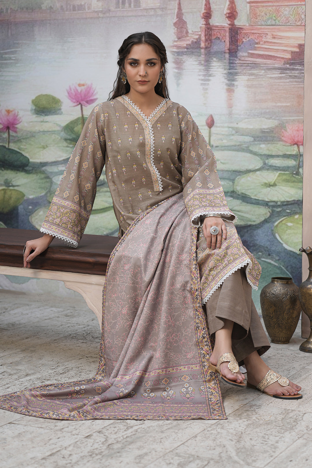 Shirt Shalwar Shawl - 0383