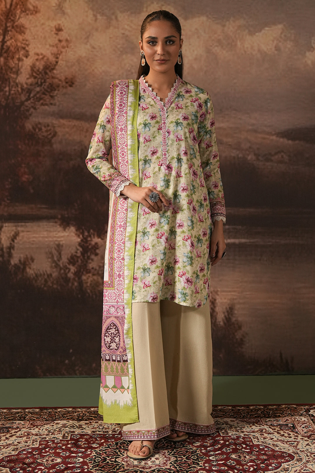 Shirt Shalwar Dupatta - 0458