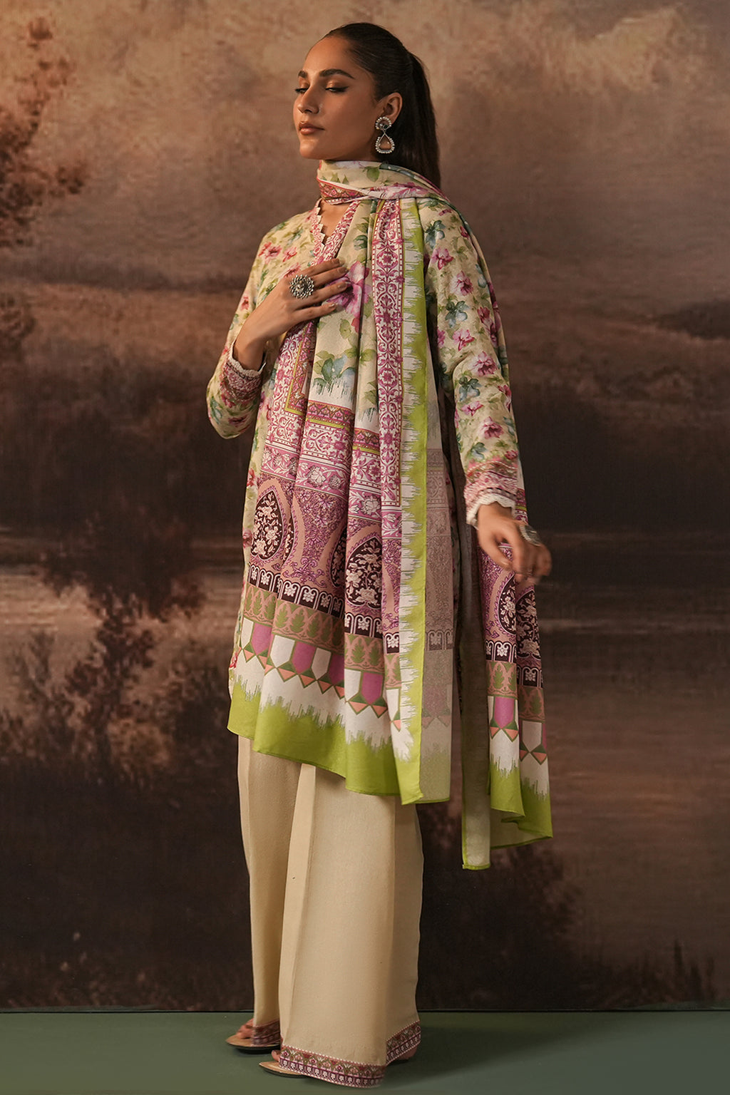 Shirt Shalwar Dupatta - 0458