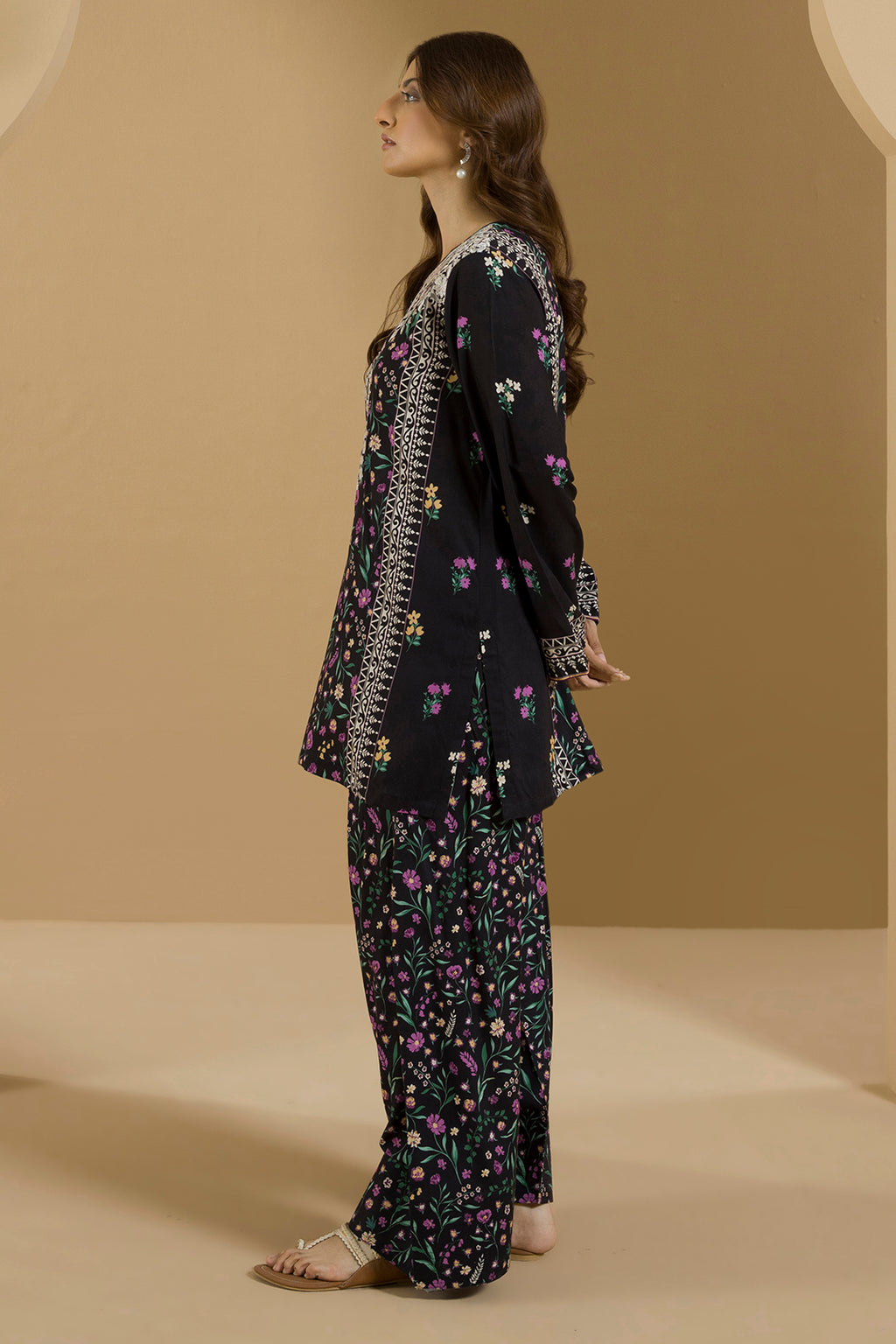 Embroidered Shirt Shalwar - 0095