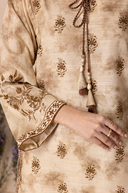 Embroidered Shirt Dupatta - 0128