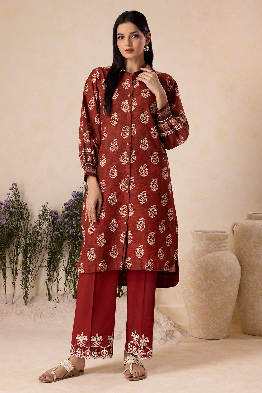Embroidered Shirt Shalwar - 0131