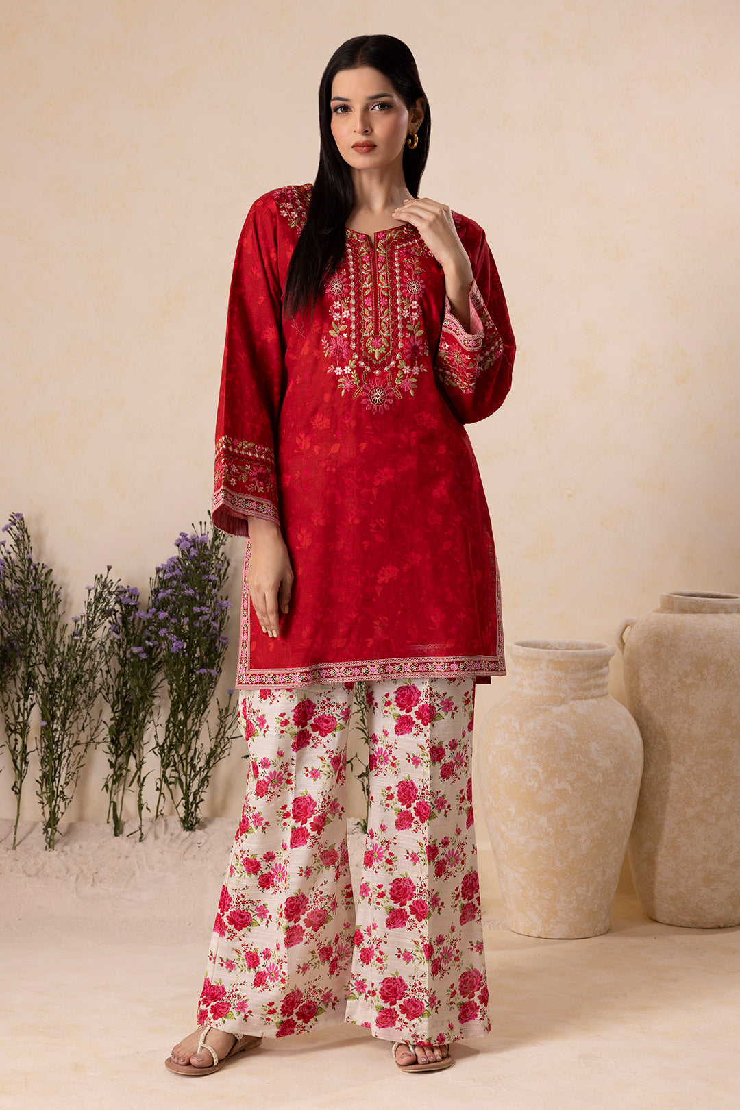 Embroidered Shirt Shalwar - 0132