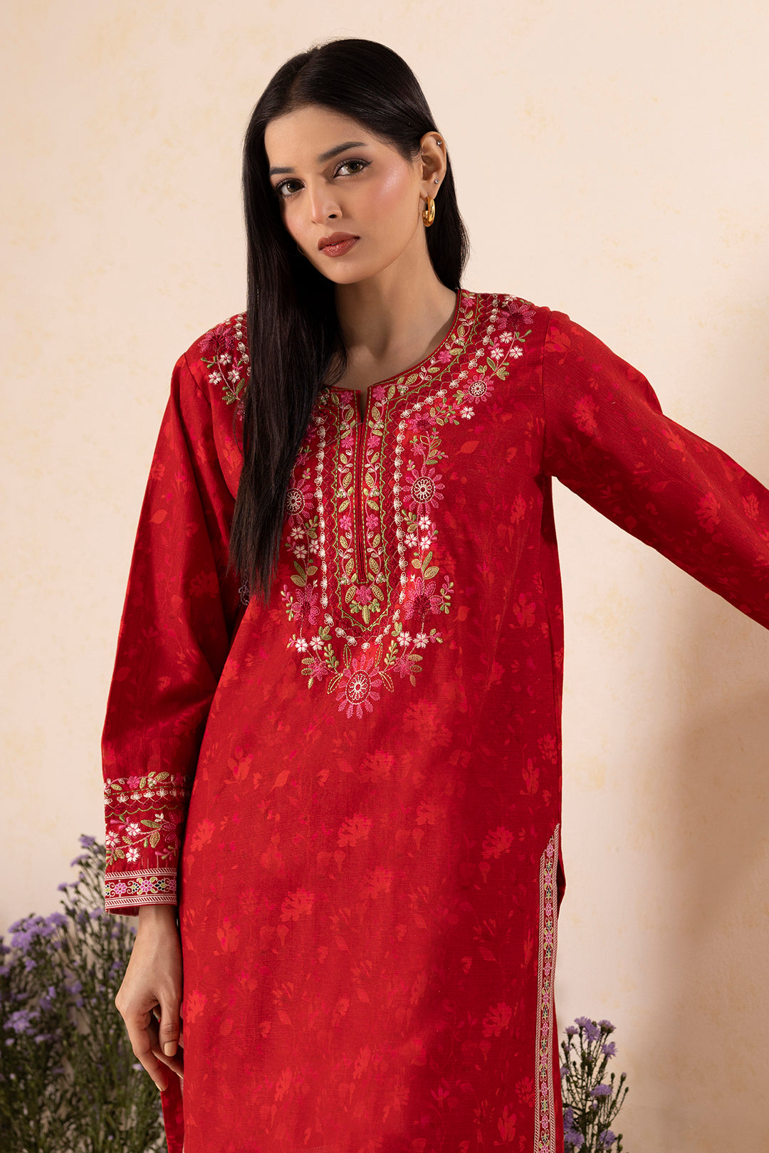 Embroidered Shirt Shalwar - 0132