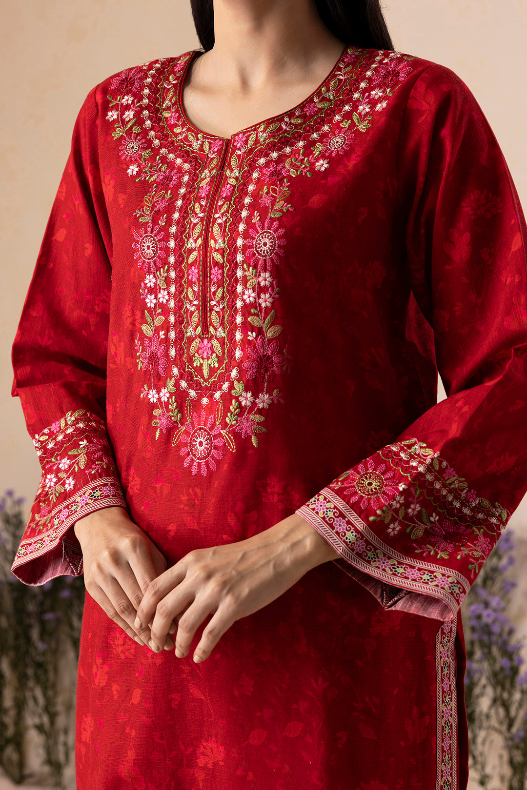 Embroidered Shirt Shalwar - 0132