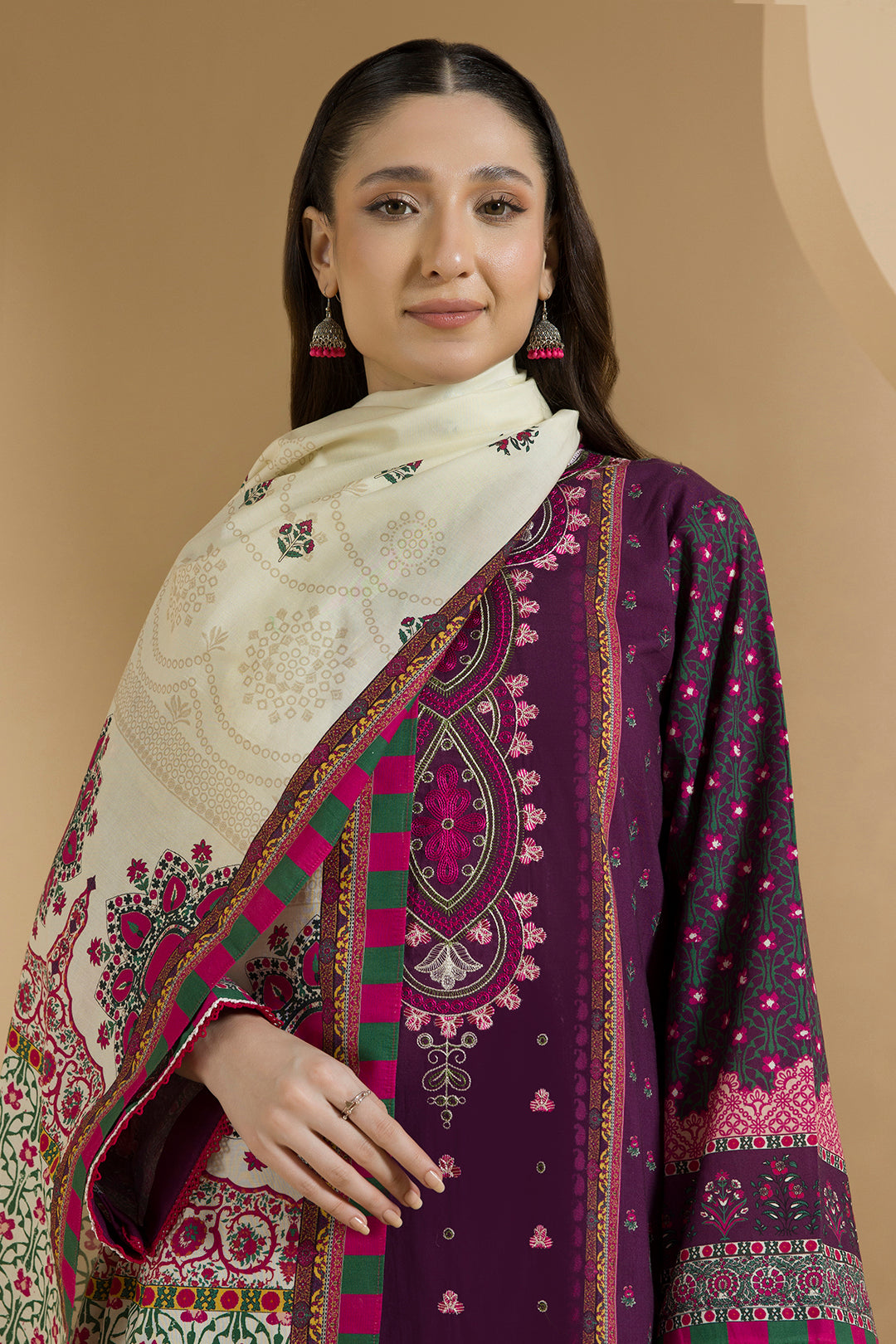 Embroidered Shirt Shalwar Dupatta - 0106