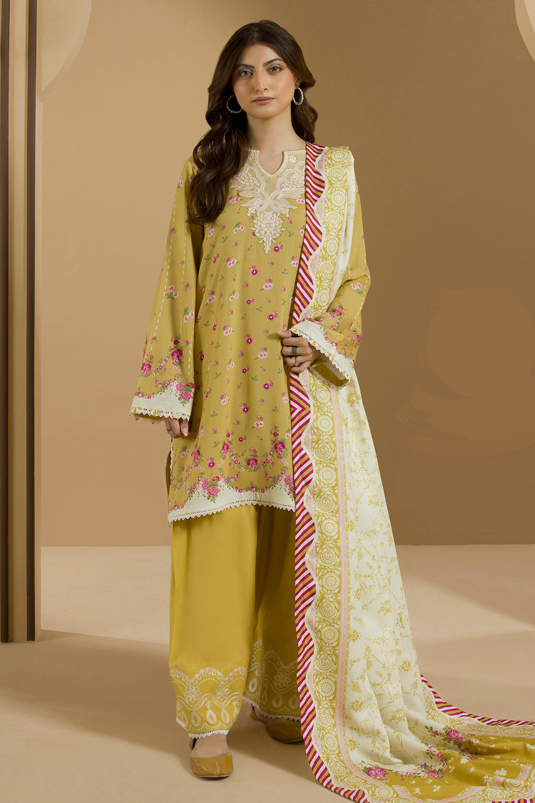 Embroidered Shirt Shalwar Dupatta - 0109