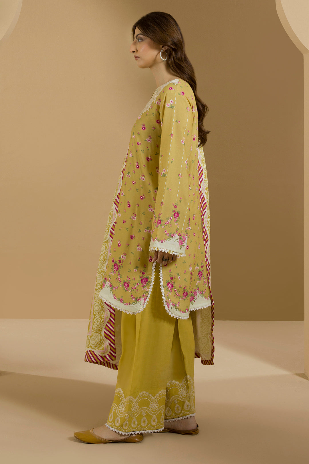 Embroidered Shirt Shalwar Dupatta - 0109
