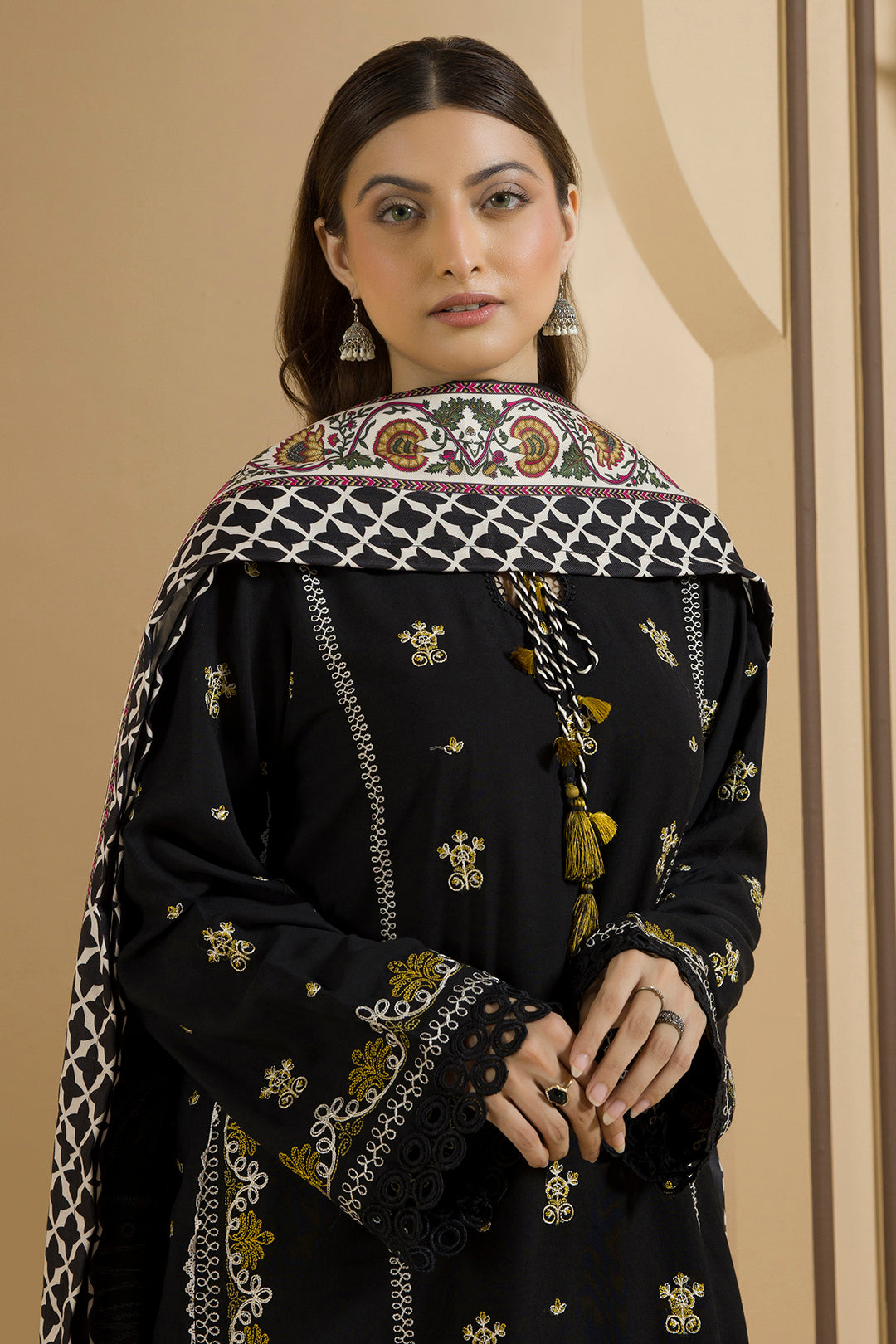 Embroidered Shirt Shalwar Dupatta - 0112