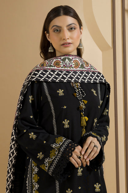 Embroidered Shirt Shalwar Dupatta - 0112
