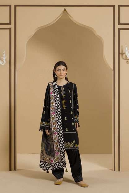Embroidered Shirt Shalwar Dupatta - 0112