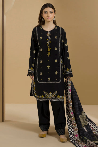 Embroidered Shirt Shalwar Dupatta - 0112