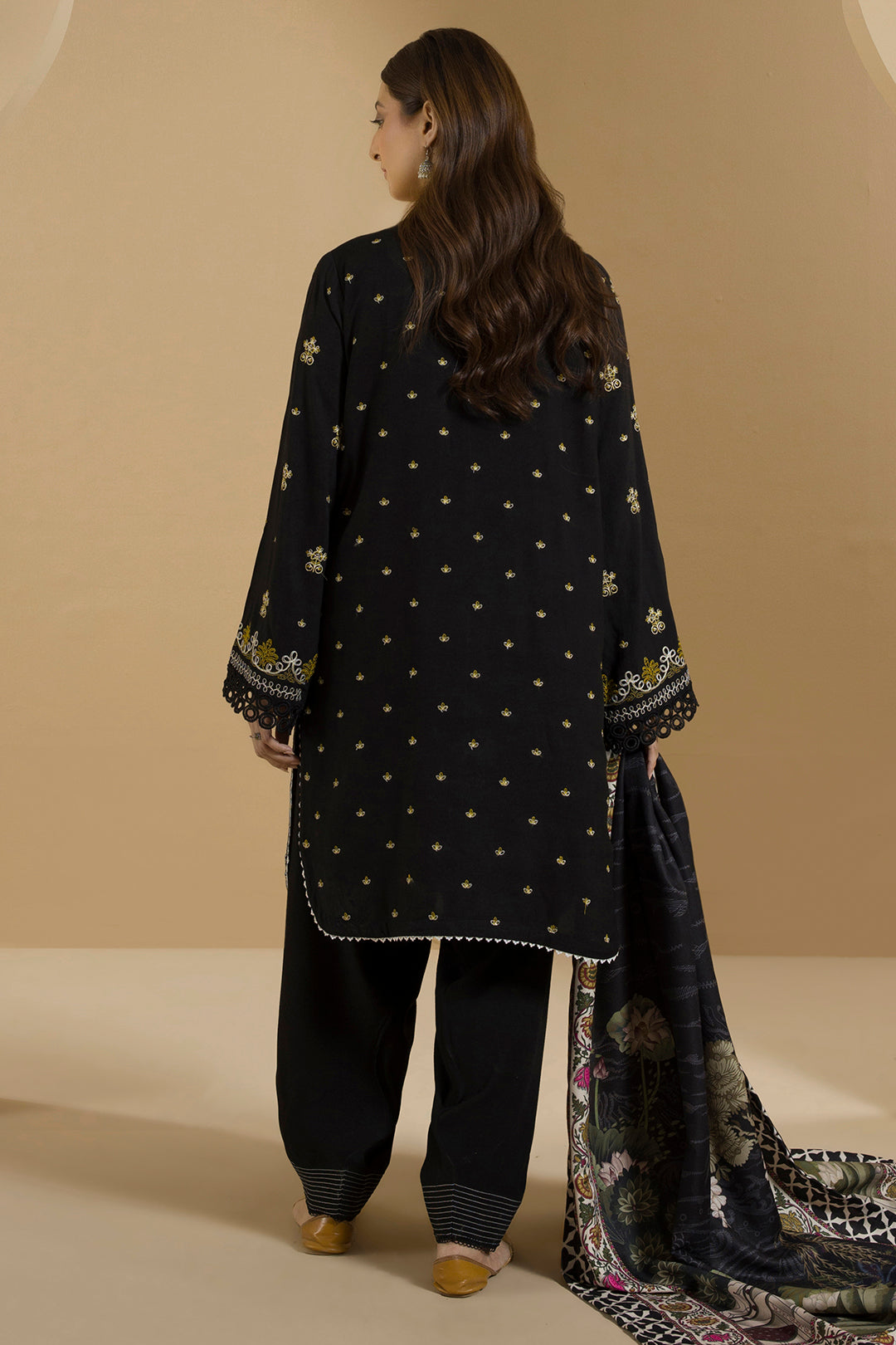 Embroidered Shirt Shalwar Dupatta - 0112