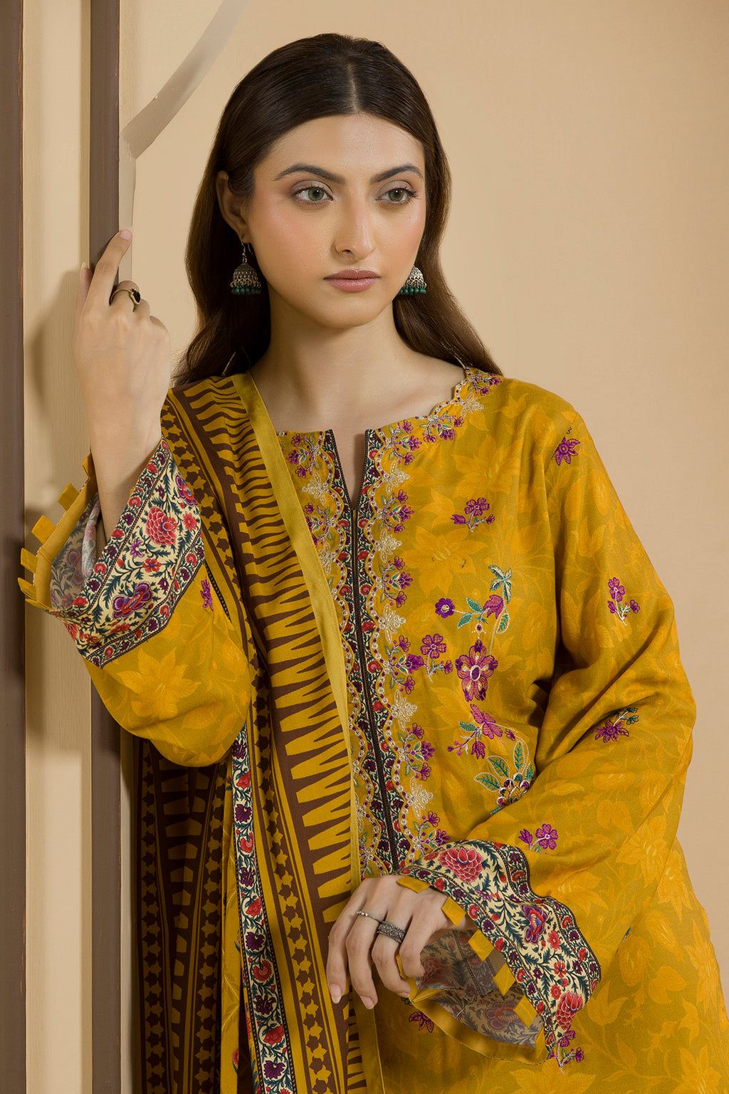 Embroidered Shirt Shalwar Dupatta - 0113
