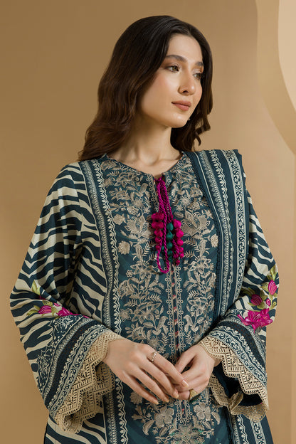Embroidered Shirt Shalwar Dupatta - 0114