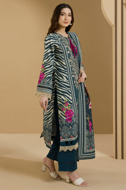 Embroidered Shirt Shalwar Dupatta - 0114
