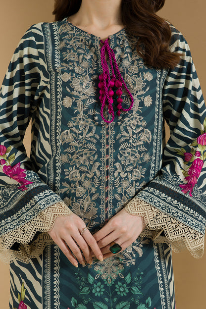 Embroidered Shirt Shalwar Dupatta - 0114