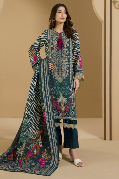 Embroidered Shirt Shalwar Dupatta - 0114