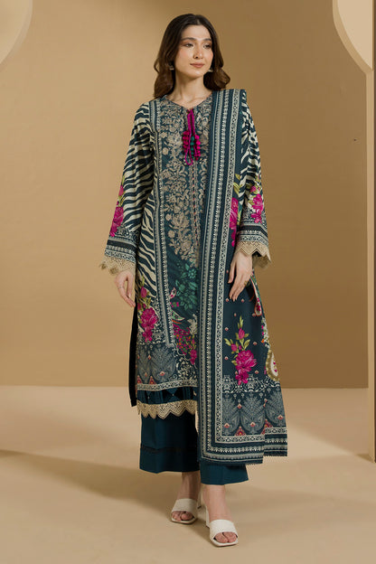 Embroidered Shirt Shalwar Dupatta - 0114