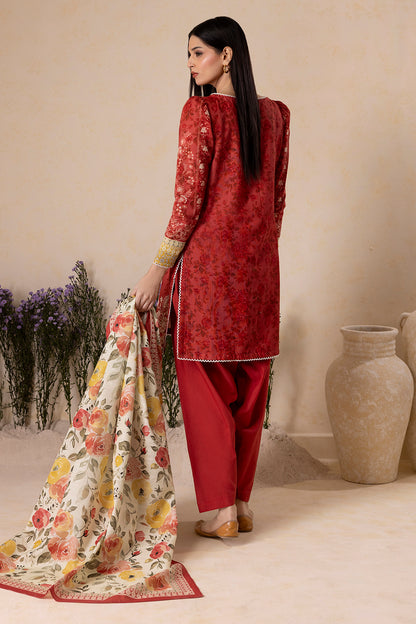 Embroidered Shirt Shalwar Dupatta - 0156