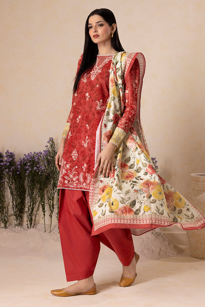 Embroidered Shirt Shalwar Dupatta - 0156