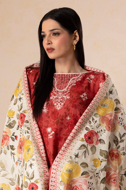 Embroidered Shirt Shalwar Dupatta - 0156