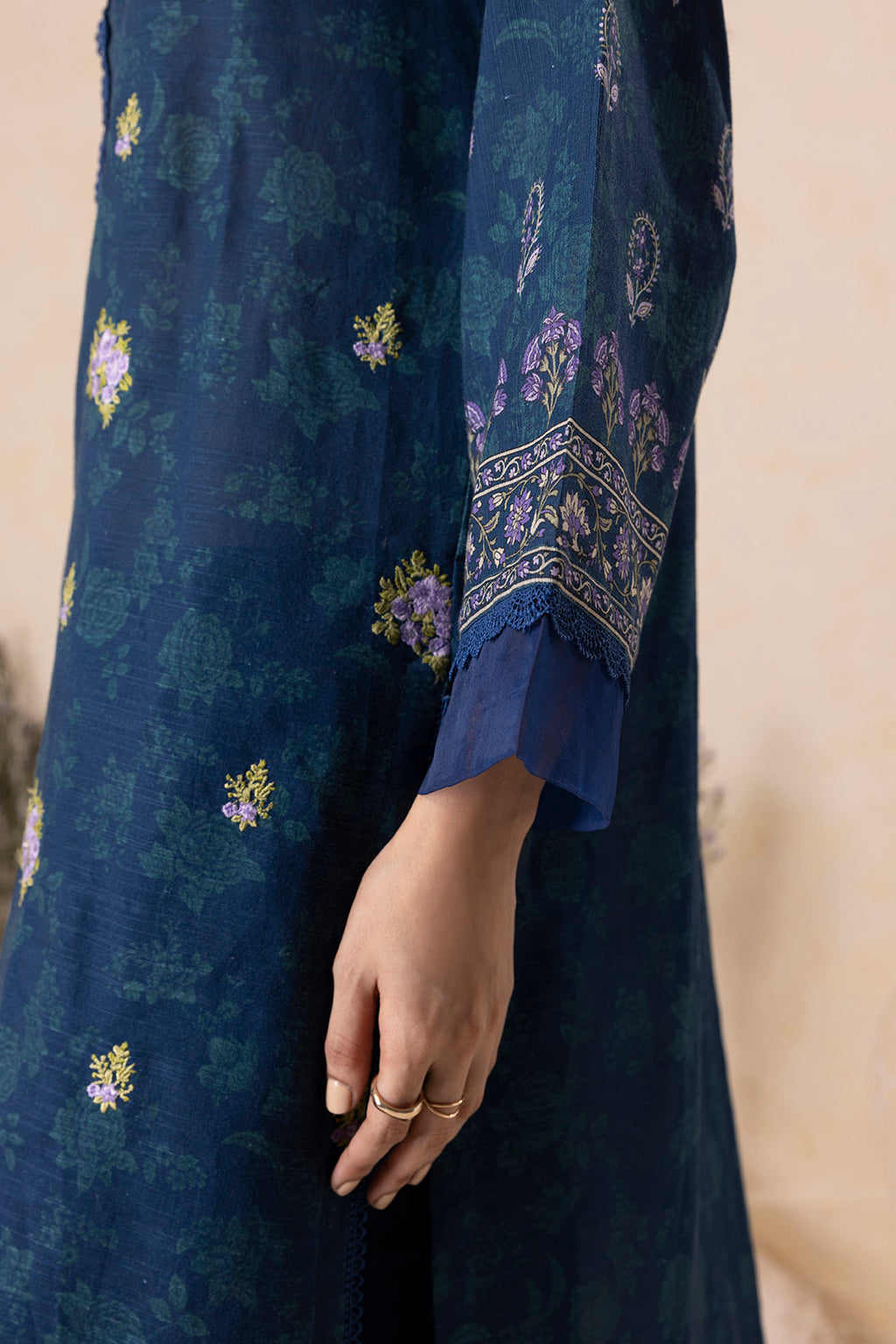Embroidered Shirt Shalwar Dupatta - 0157