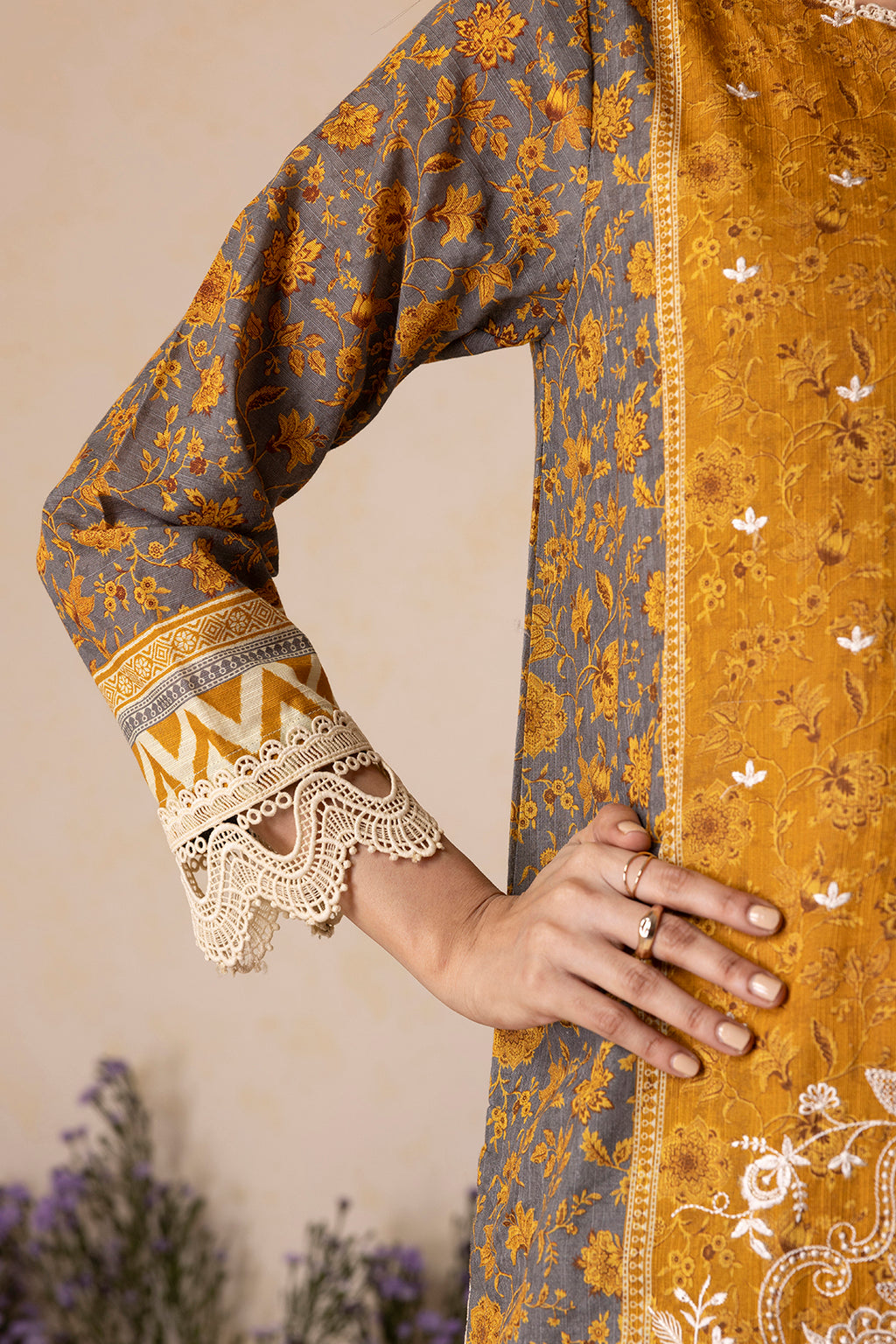 Embroidered Shirt Shalwar Dupatta - 0158