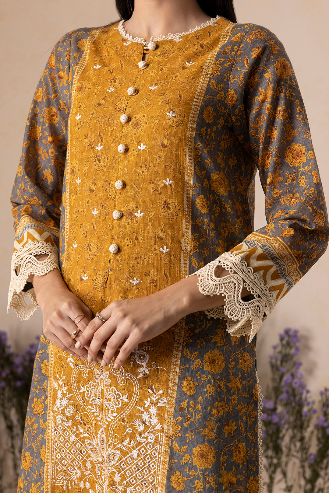 Embroidered Shirt Shalwar Dupatta - 0158