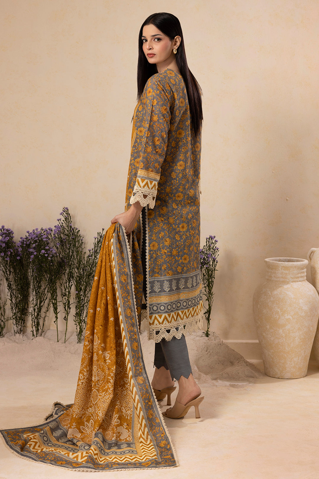 Embroidered Shirt Shalwar Dupatta - 0158