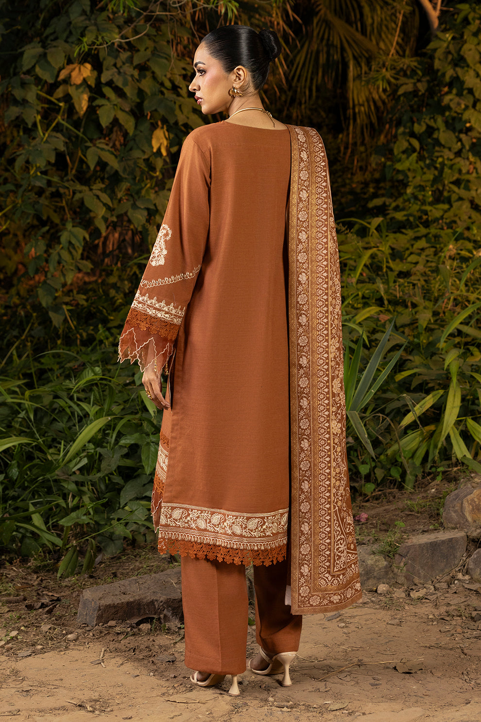 Hazelwood brown Unstitched for Women