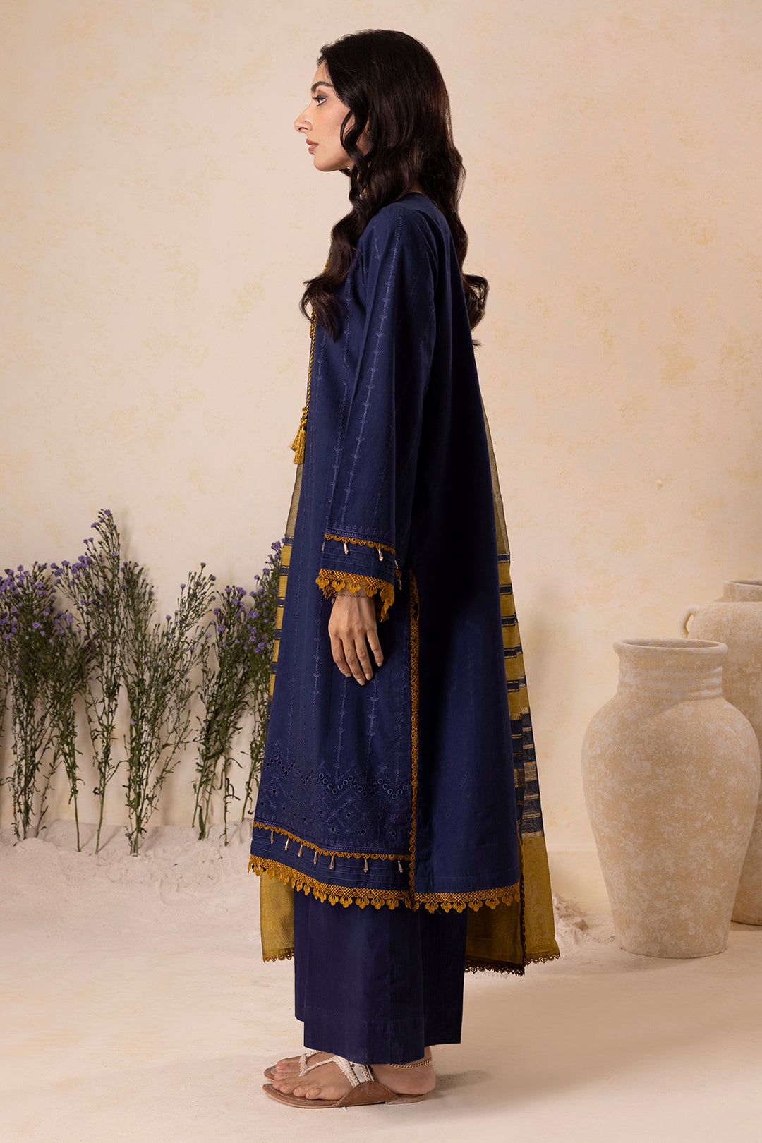 Embroidered Shirt Shalwar Dupatta - 0162