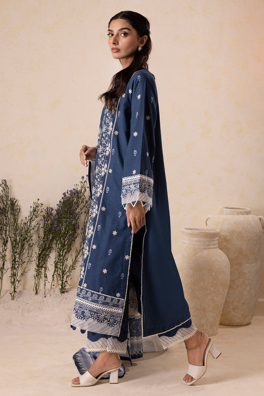 Embroidered Shirt Shalwar Shawl - 0163