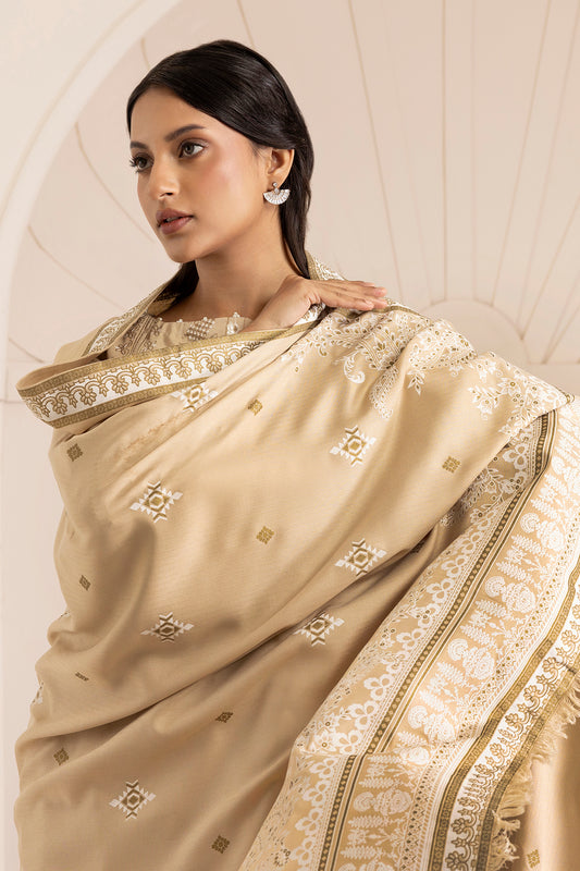 Embroidered Shirt Shalwar Shawl - 0164