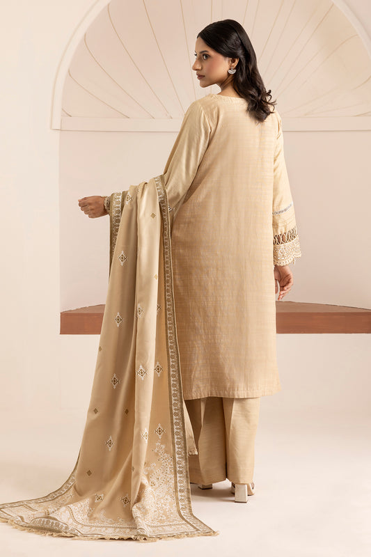 Embroidered Shirt Shalwar Shawl - 0164