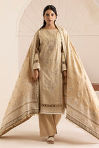 Embroidered Shirt Shalwar Shawl - 0164