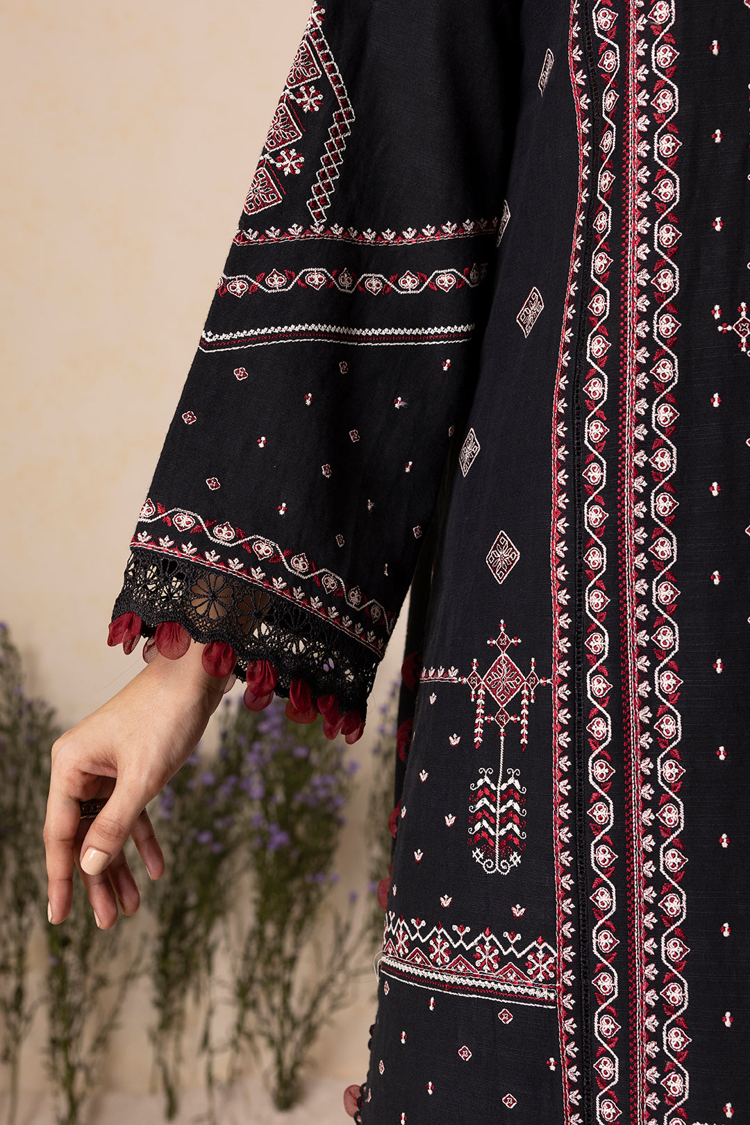 Embroidered Shirt Shalwar Dupatta - 0166