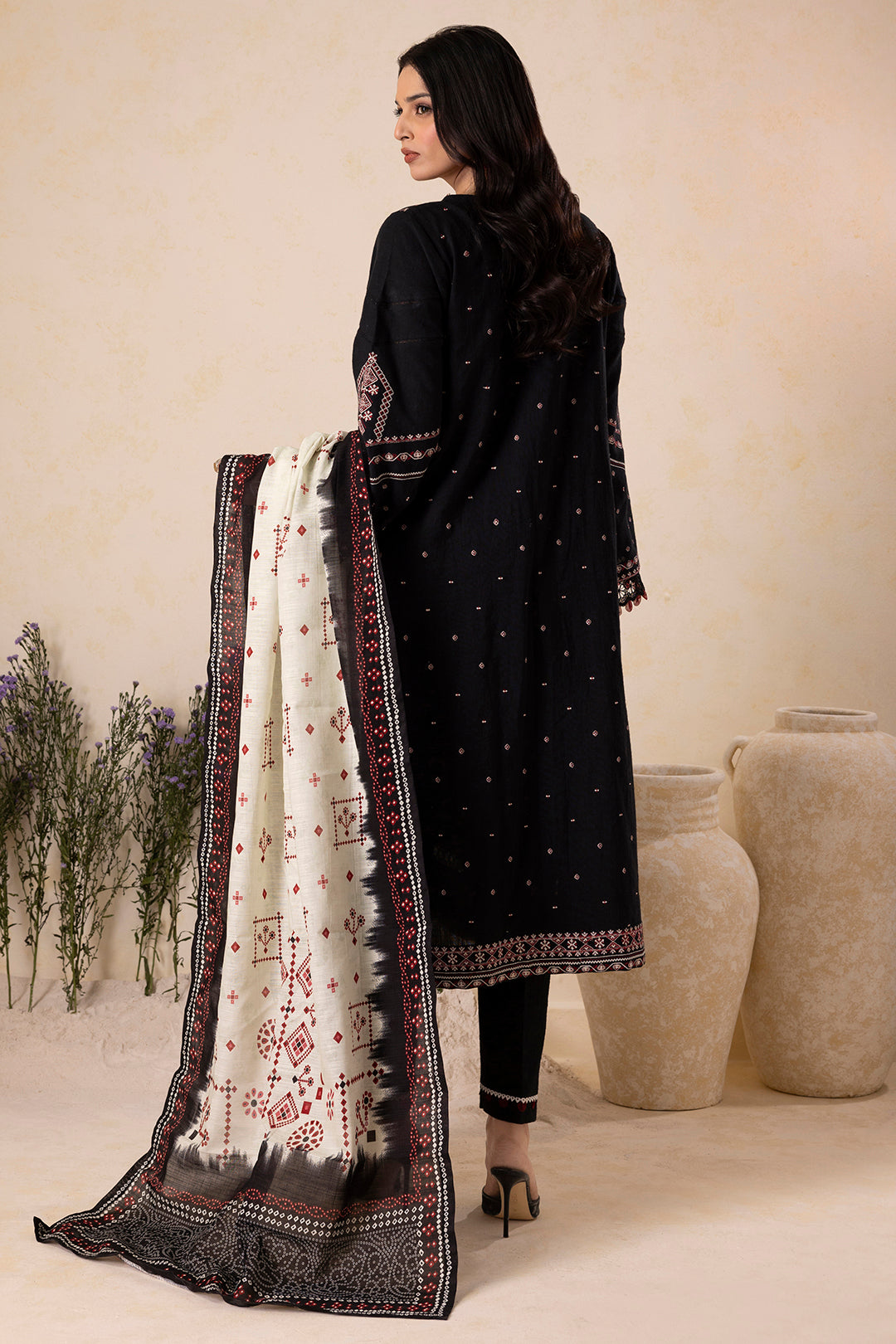 Embroidered Shirt Shalwar Dupatta - 0166