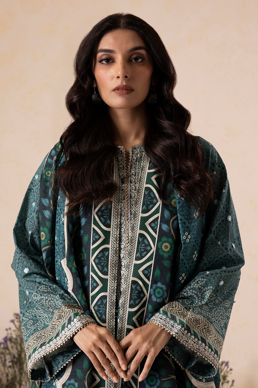 Embroidered Shirt Shalwar Dupatta - 0167