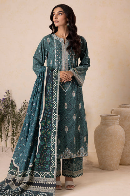 Embroidered Shirt Shalwar Dupatta - 0167