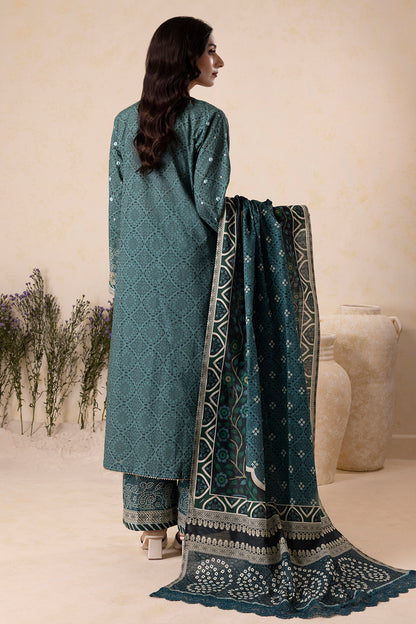 Embroidered Shirt Shalwar Dupatta - 0167