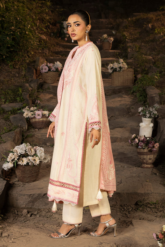 Embroidered Shirt Shalwar Shawl - 0168